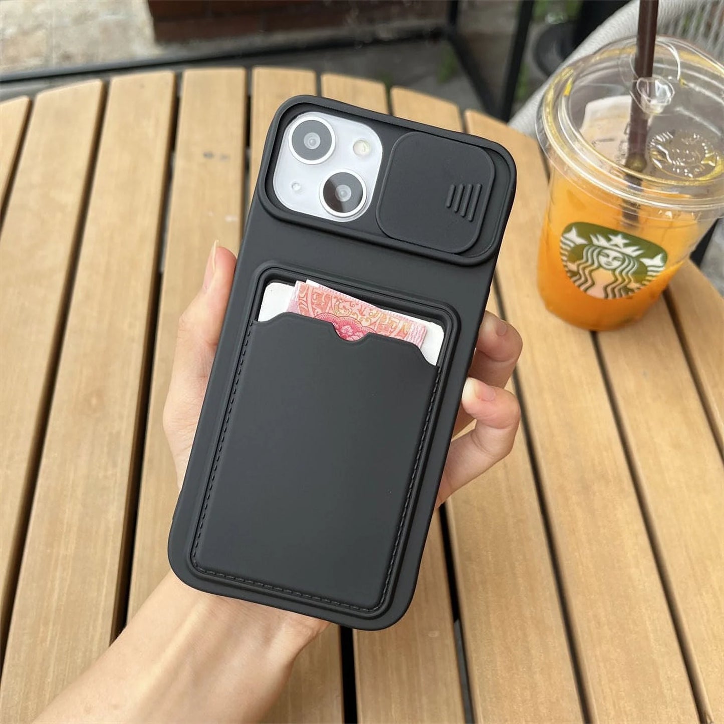 📱 Xeber Slide Camera Protection Wallet Phone Case