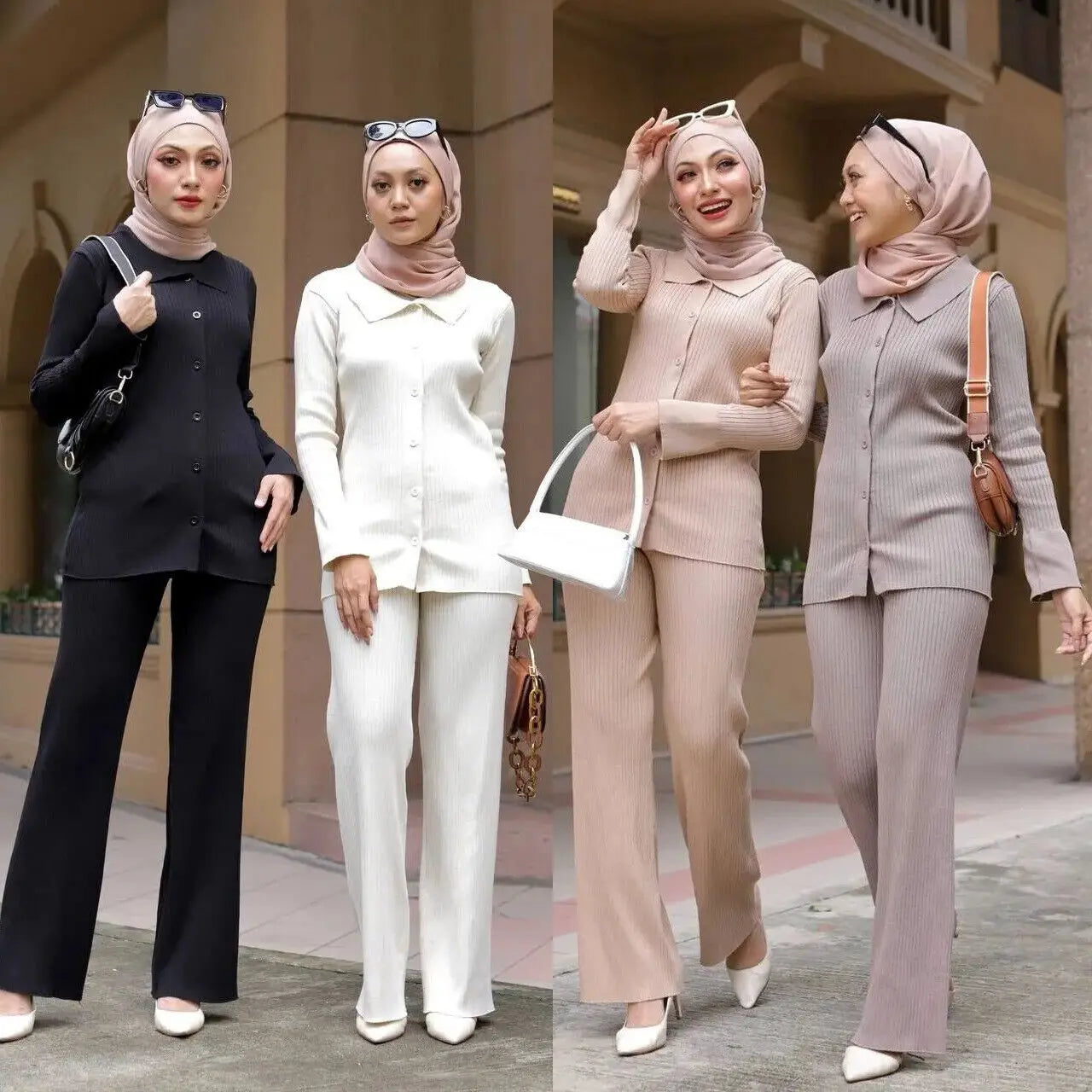 Winter Grace Knit Abaya Set