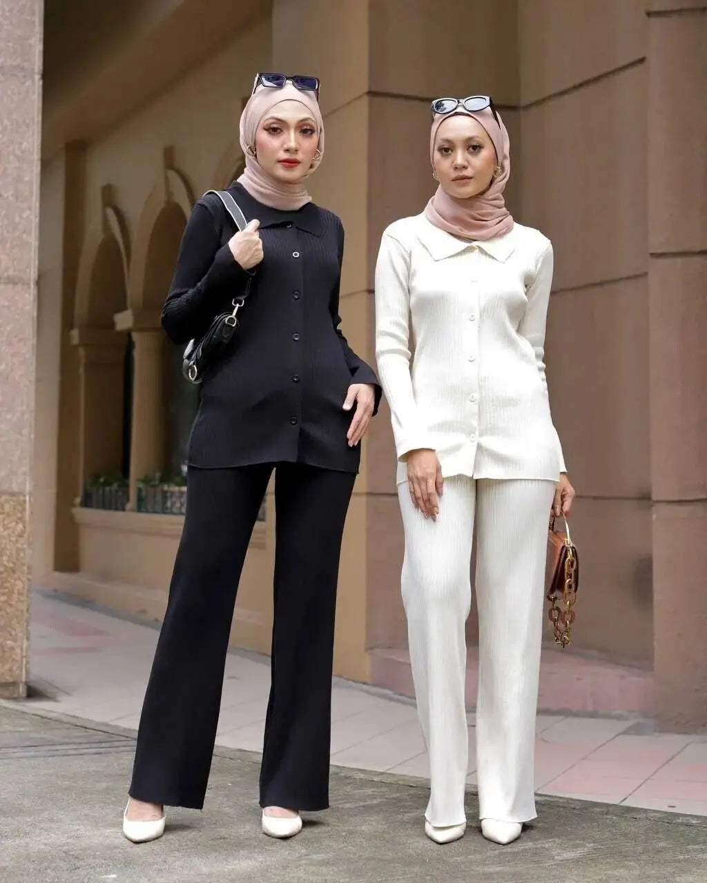 Winter Grace Knit Abaya Set