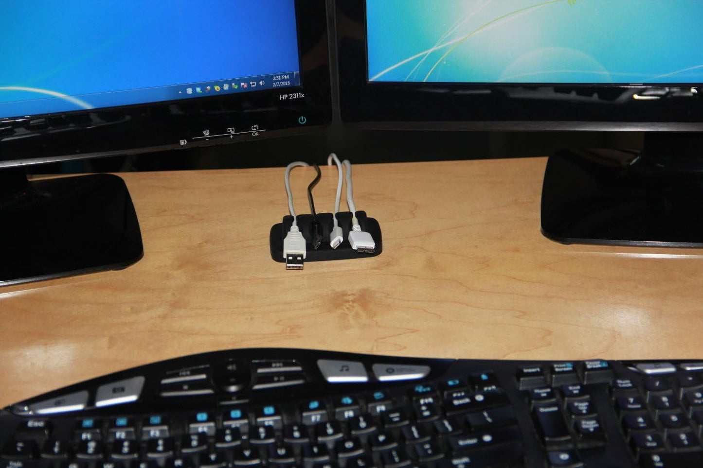ENVISIONED Cable Organizer – Keep Your Desk Tidy and Cables Within Reach