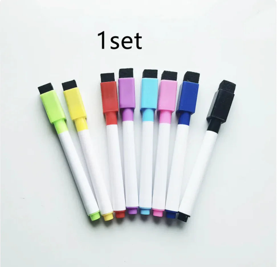 Eco-Friendly Whiteboard Markers with Eraser
