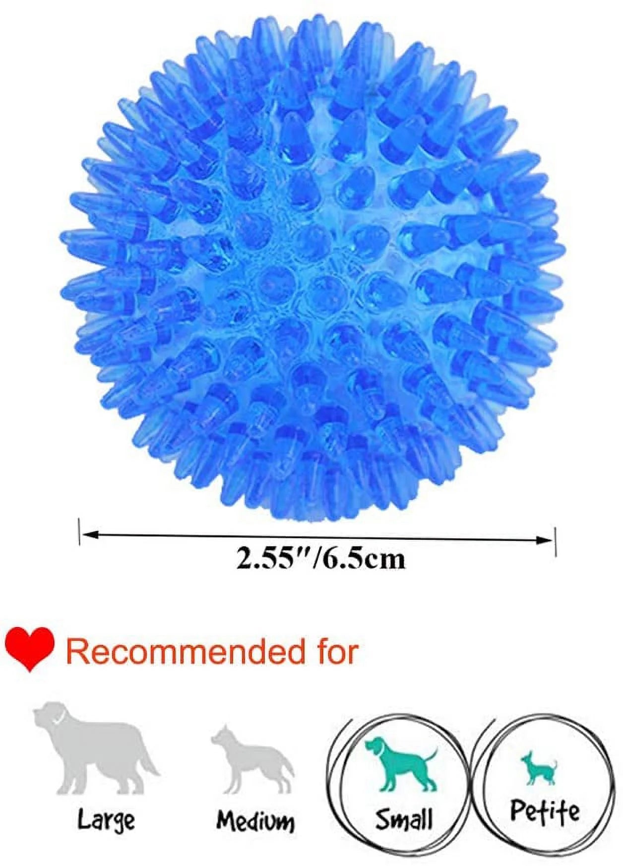 Durable Dog Toy Ball with Squeaker – Teeth Cleaning, Chew-Resistant, High Bounce Toy for Medium Dogs