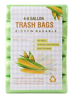 Biodegradable Trash Bags - Thick Household Supply