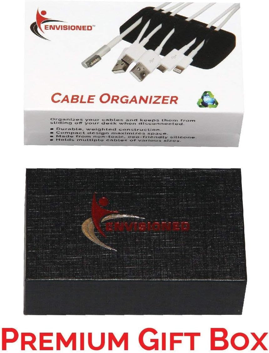 ENVISIONED Cable Organizer – Keep Your Desk Tidy and Cables Within Reach