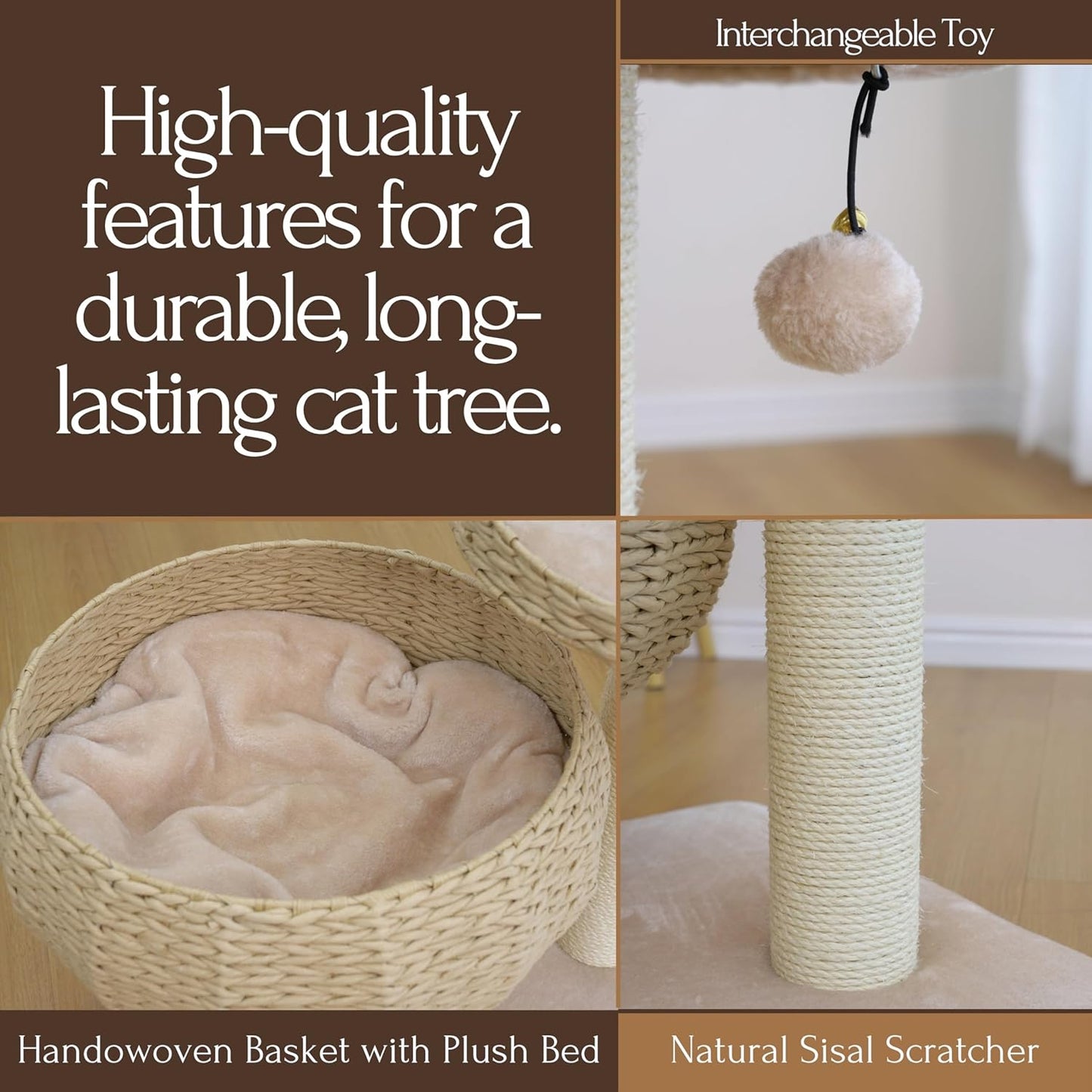 PetPals Cozy Cat Tree – Eco-Friendly, Stylish & Fun for Your Cat!