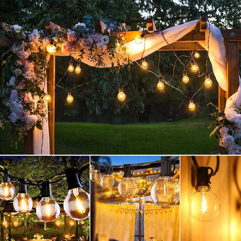 🌞 25ft Solar-Powered Outdoor String Lights with Remote – Warm LED Ambiance for Patio, Garden, Backyard & Events | Eco-Friendly & Weatherproof