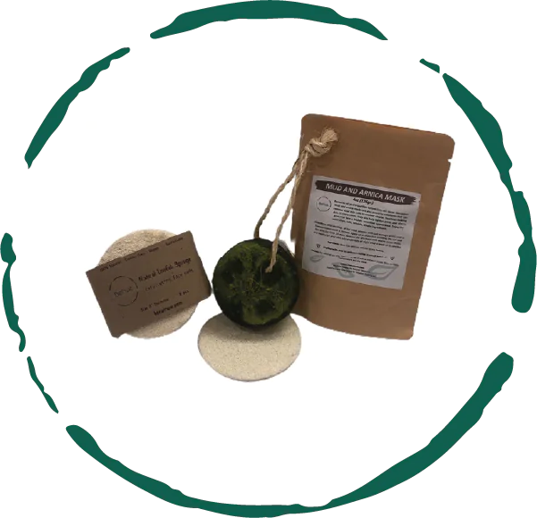 Clear Skin Acne Care Bundle – Natural Mud Mask, Soap & Loofah Set