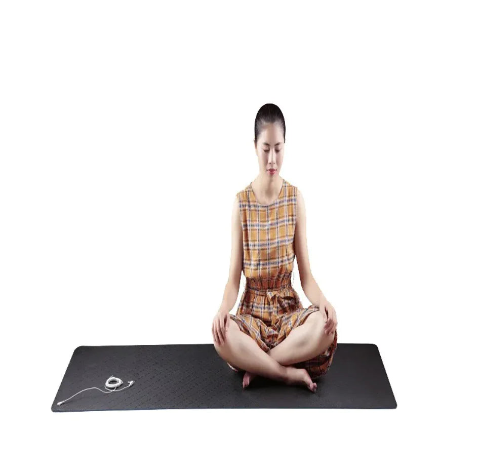 Grounding Yoga Mat with Conductive PU Surface – Non-Slip & Relaxation-Enhancing