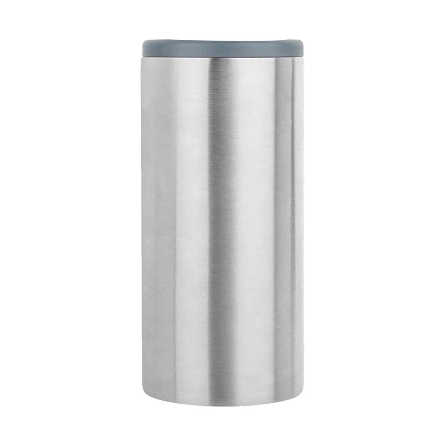 Stainless Steel Can Cooler – Insulated Beverage Holder for 12 oz Slim Cans – Keeps Drinks Ice Cold for Hours