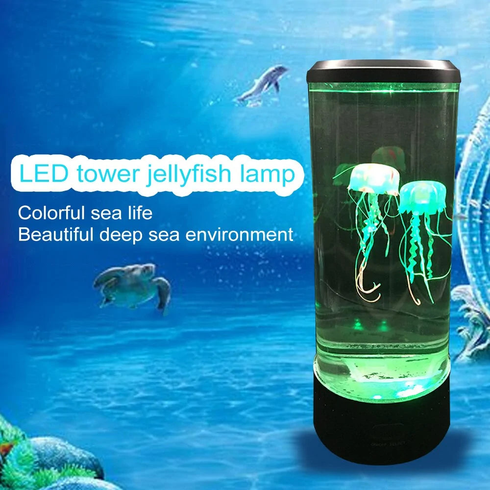 7-Color Changing LED Jellyfish Lamp – Serene Underwater Ambience