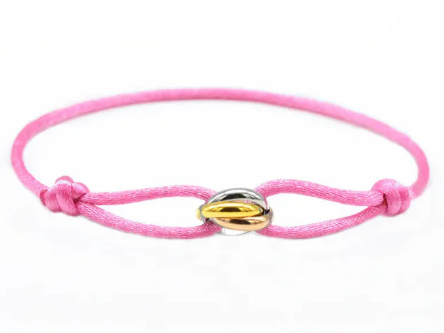 Handwoven Stainless Steel Couple Bracelet Strap