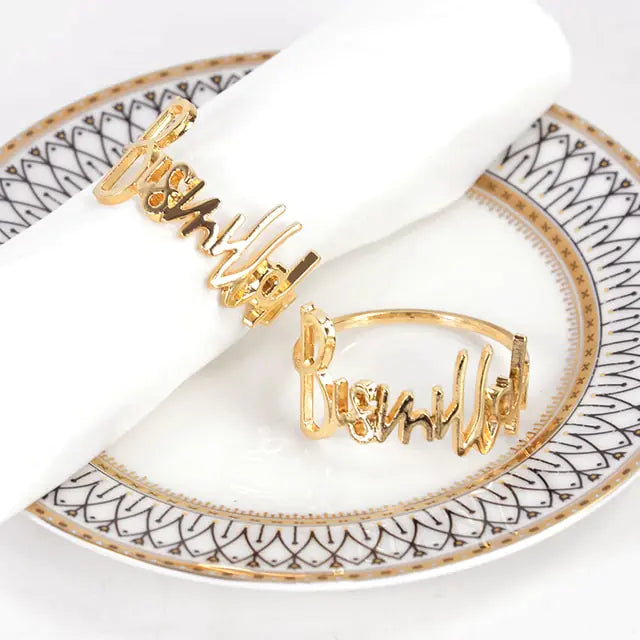 Eid Mubarak Napkin Rings