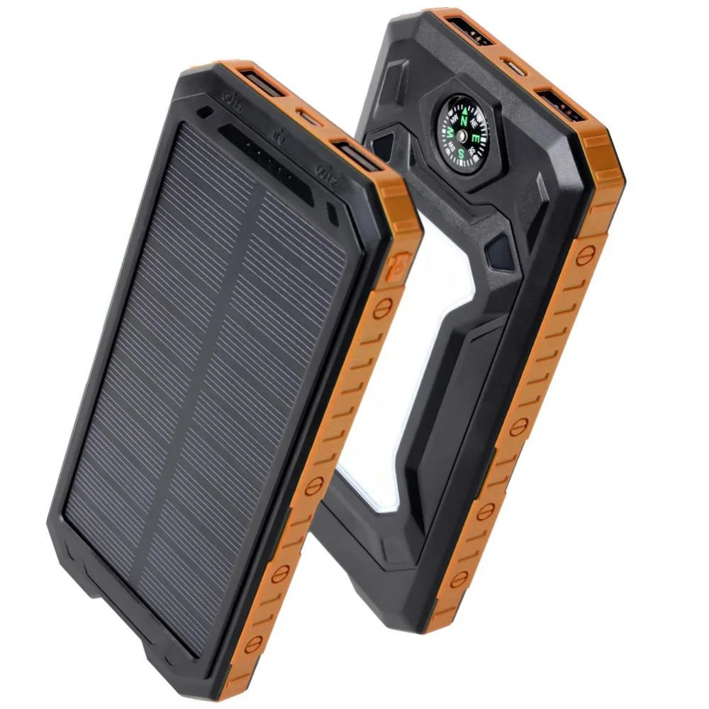 🚀 Ultra-High Capacity Waterproof Solar Power Bank (Up to 2,000,000mAh)