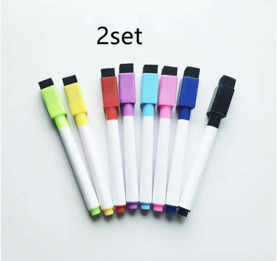 Eco-Friendly Whiteboard Markers with Eraser