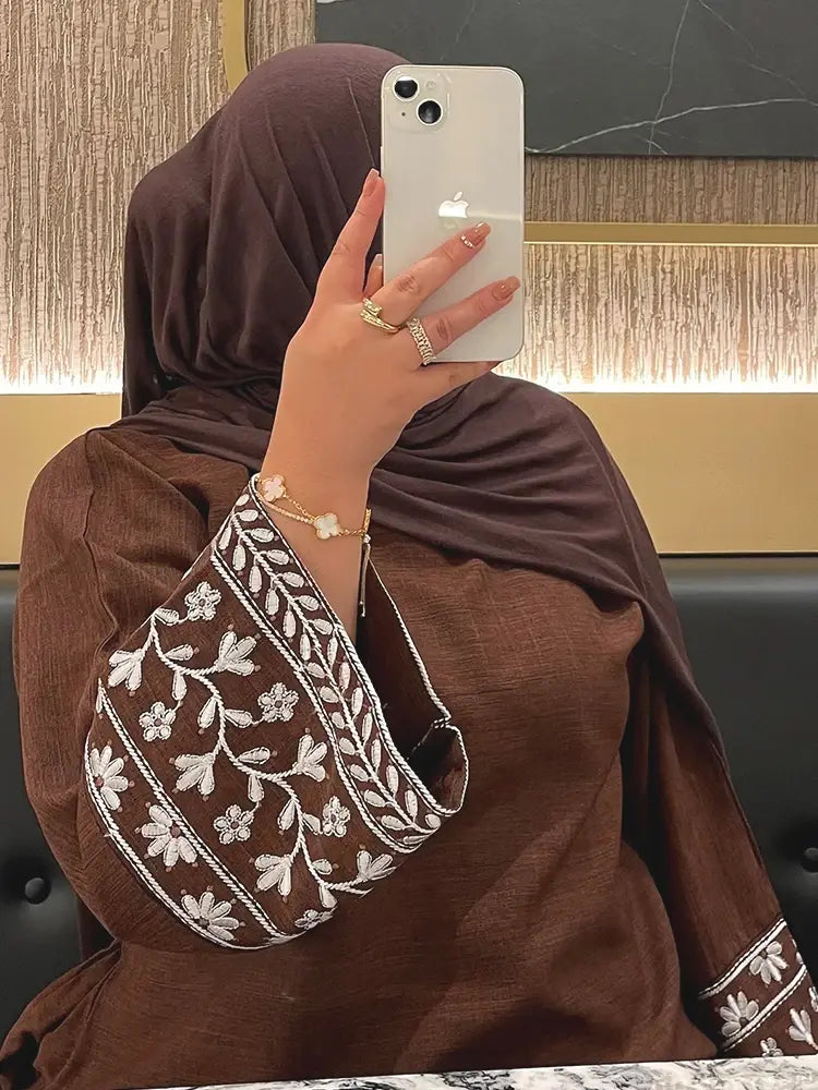Floral Embroidery Abaya