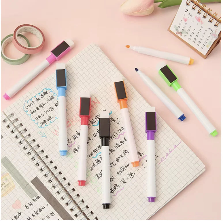 Eco-Friendly Whiteboard Markers with Eraser
