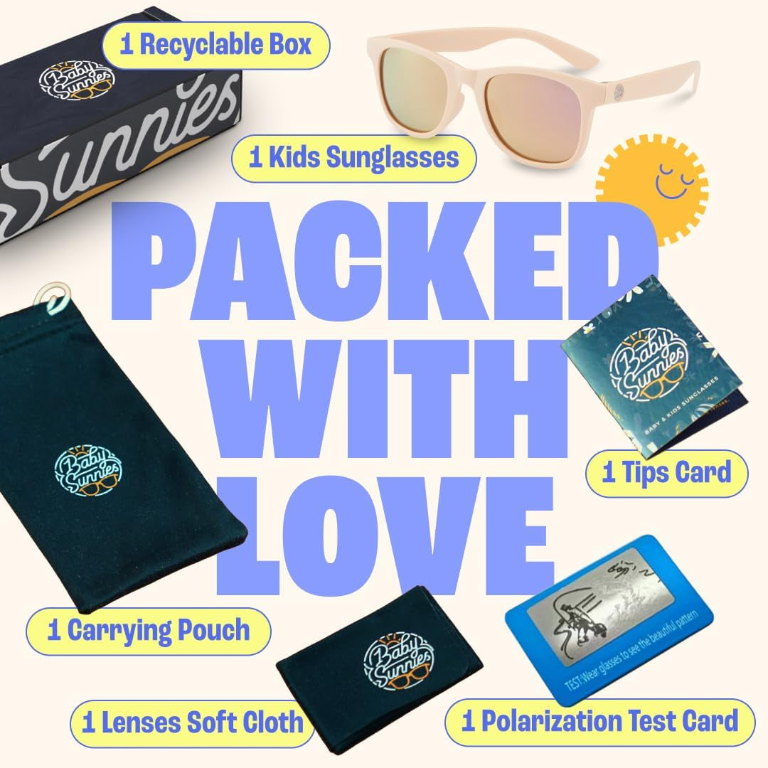 Polarized Toddler Sunglasses Boys & Girls - Unbreakable, for Kids - UV Protection