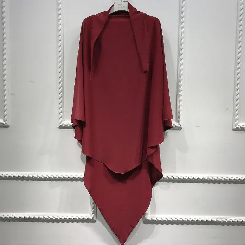Solid Color Smooth Plate Arabic Shawl – Elegant, Versatile Headscarf for Every Occasion