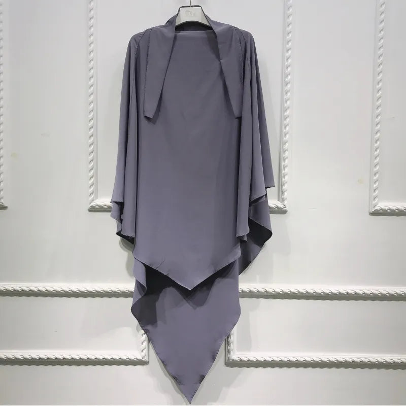 Solid Color Smooth Plate Arabic Shawl – Elegant, Versatile Headscarf for Every Occasion