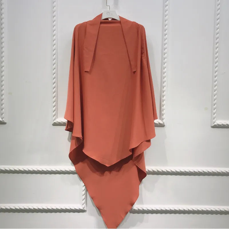 Solid Color Smooth Plate Arabic Shawl – Elegant, Versatile Headscarf for Every Occasion