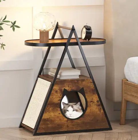 Cat Condo Black Vintage Pet Furniture