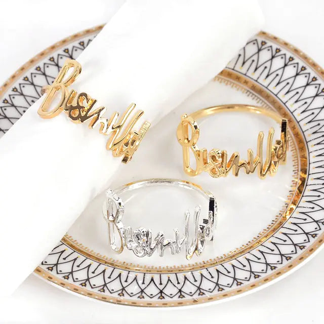 Eid Mubarak Napkin Rings