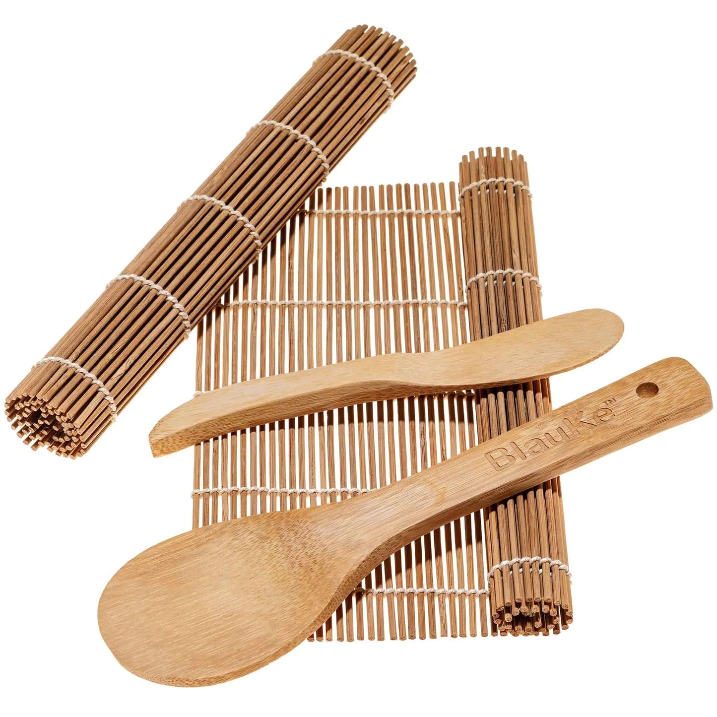 Sushi Making Kit for Beginners & Professionals – All-Natural Bamboo Set
