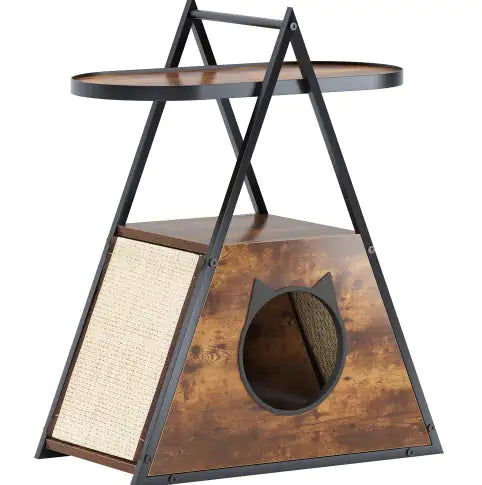 Cat Condo Black Vintage Pet Furniture
