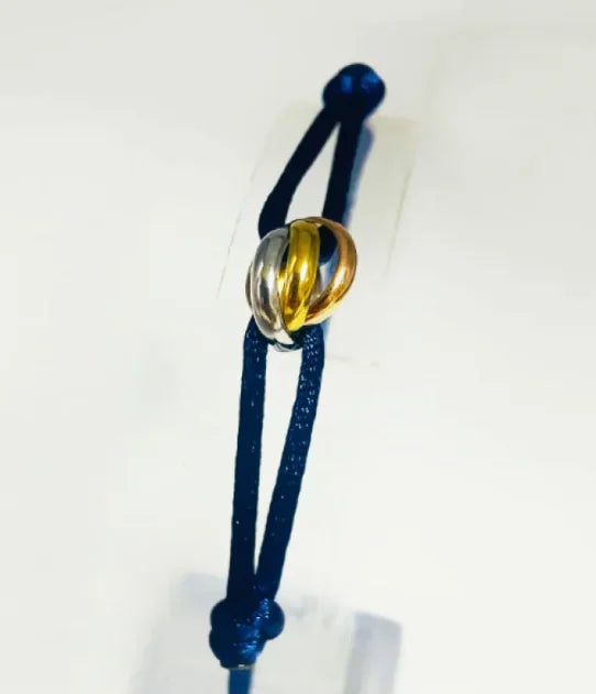Handwoven Stainless Steel Couple Bracelet Strap