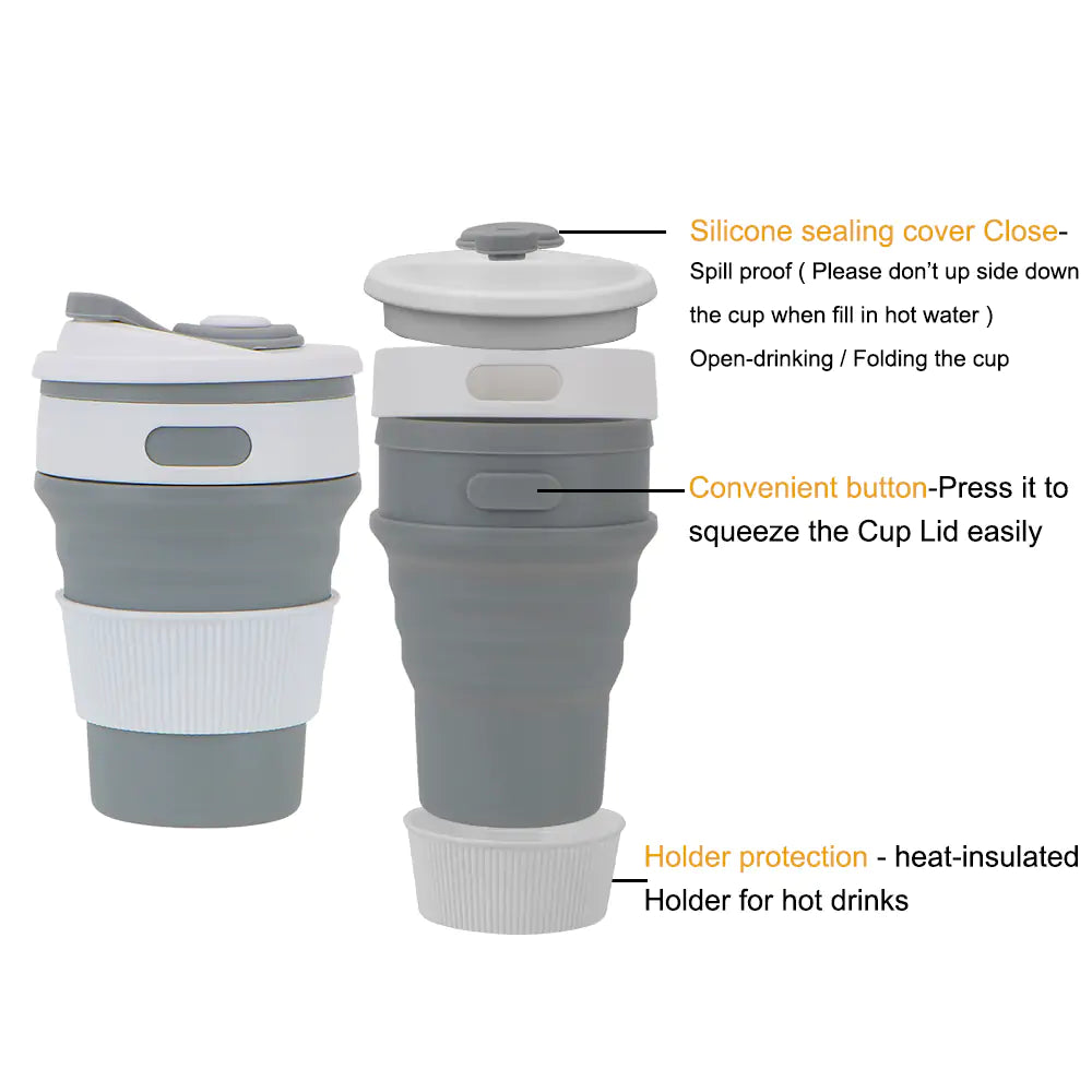 Collapsible Silicone Cup – Compact, Convenient & Eco-Friendly