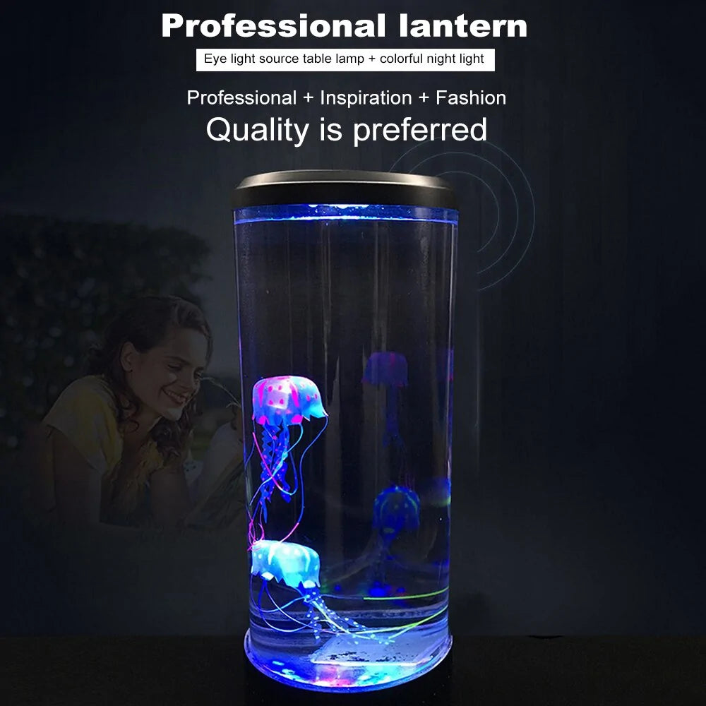 7-Color Changing LED Jellyfish Lamp – Serene Underwater Ambience
