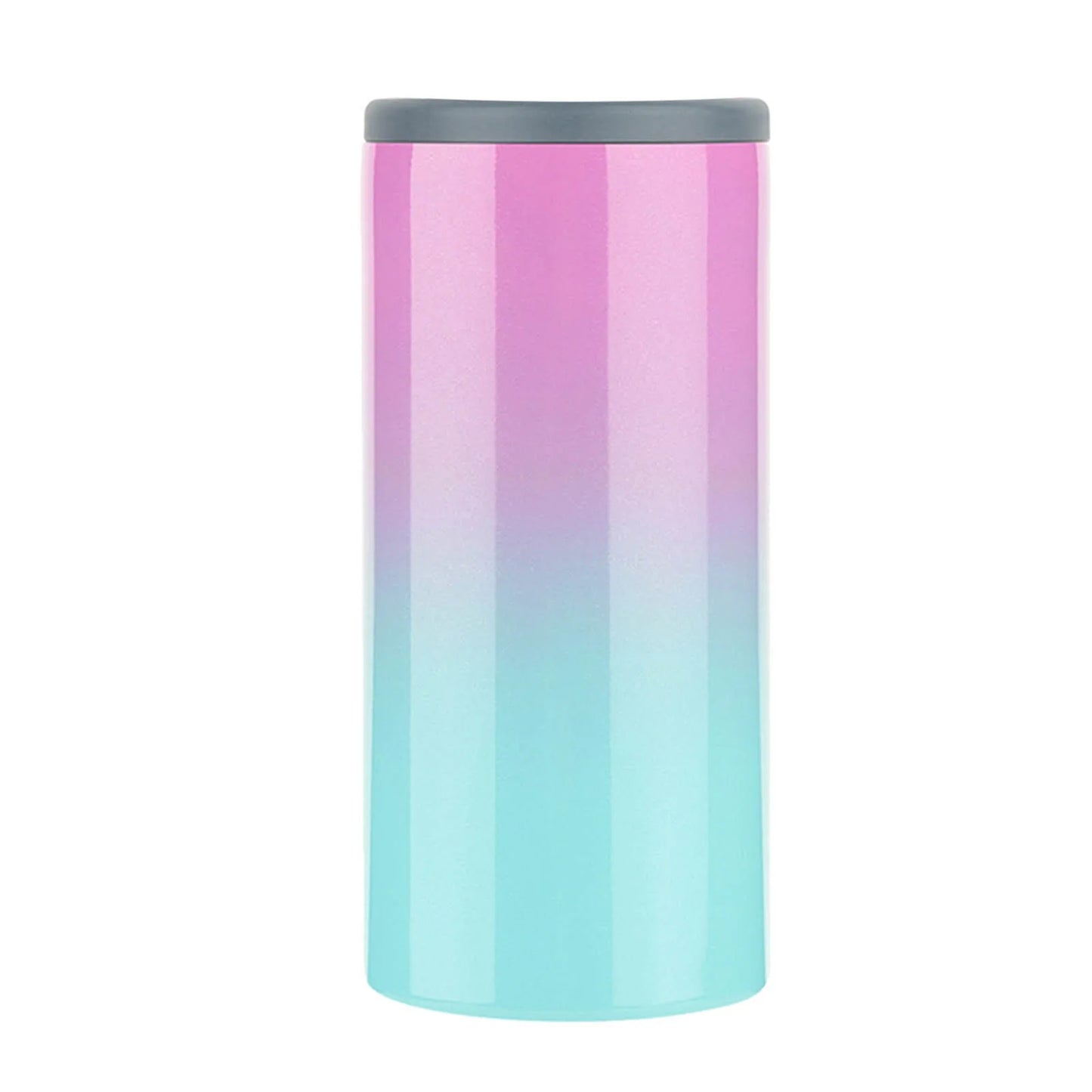 Stainless Steel Can Cooler – Insulated Beverage Holder for 12 oz Slim Cans – Keeps Drinks Ice Cold for Hours