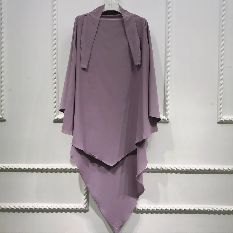 Solid Color Smooth Plate Arabic Shawl – Elegant, Versatile Headscarf for Every Occasion