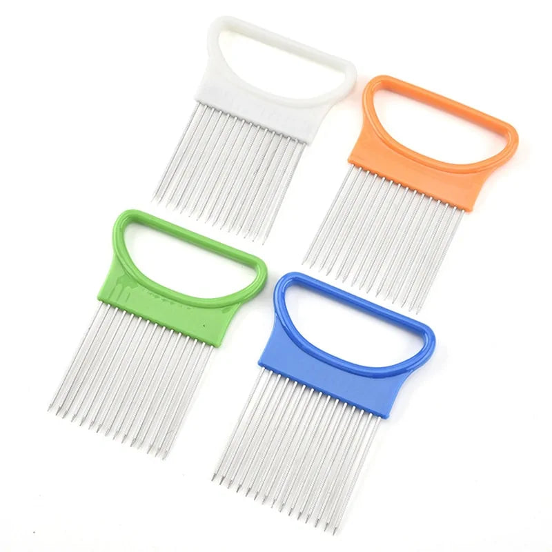 Stainless Steel Onion Needle & Tomato Cutter