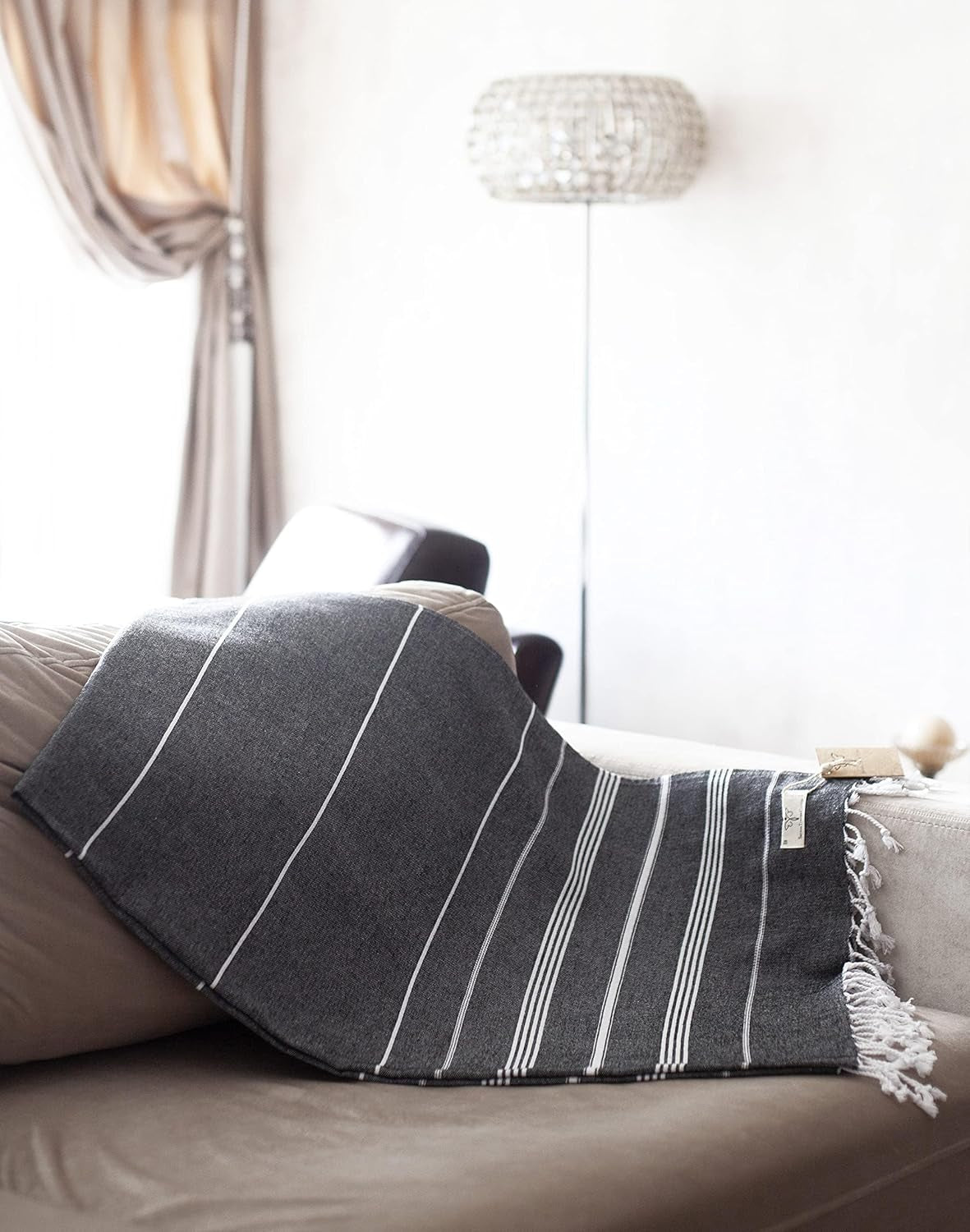 Smyrna Turkish Cotton Beach Blanket — Sustainable, Sand-Free & Stylish