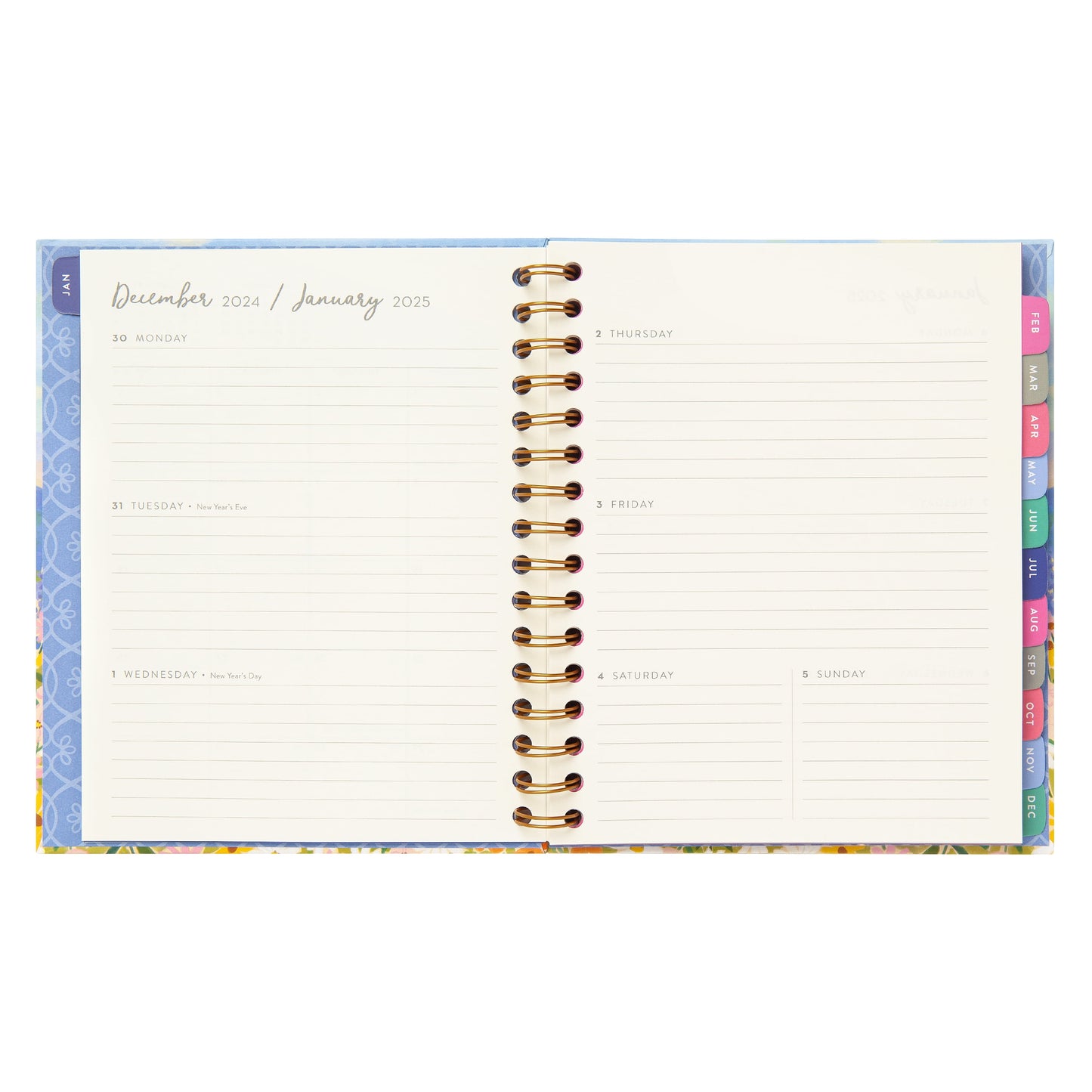 Mintgreen 2025 Daily/Weekly/Monthly Planner – 7.25" x 8.75"