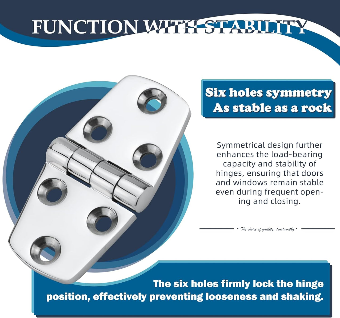 SHENGHUISS Marine Grade 316 Stainless Steel Boat Hatch Hinges