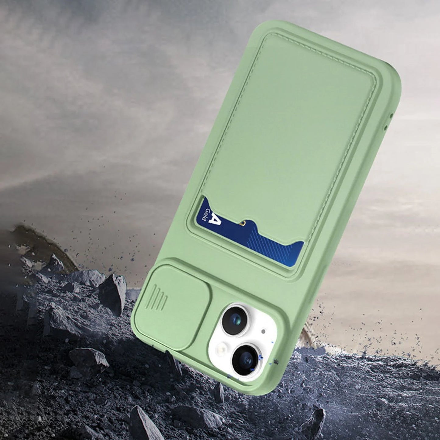 📱 Xeber Slide Camera Protection Wallet Phone Case