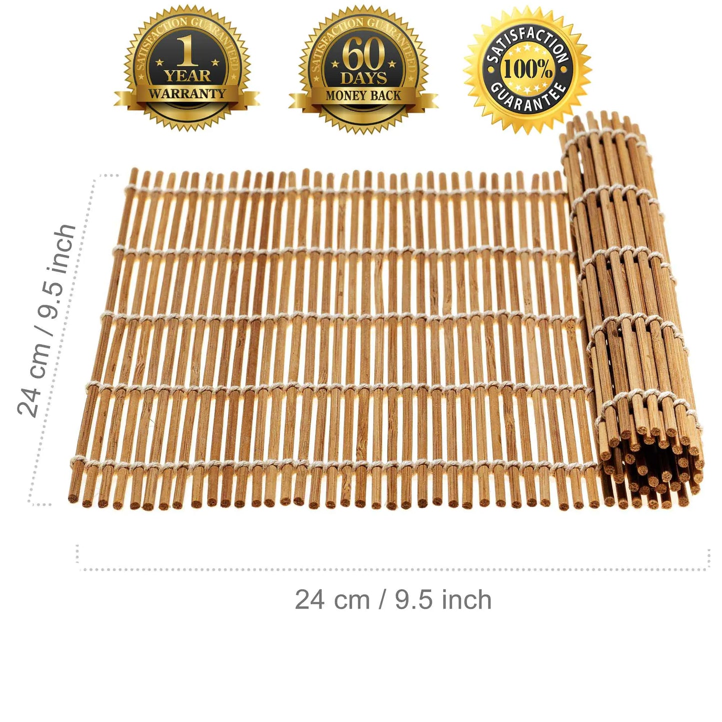 Sushi Making Kit for Beginners & Professionals – All-Natural Bamboo Set