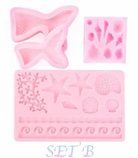 Ocean Mermaid Silicone Baking Mold