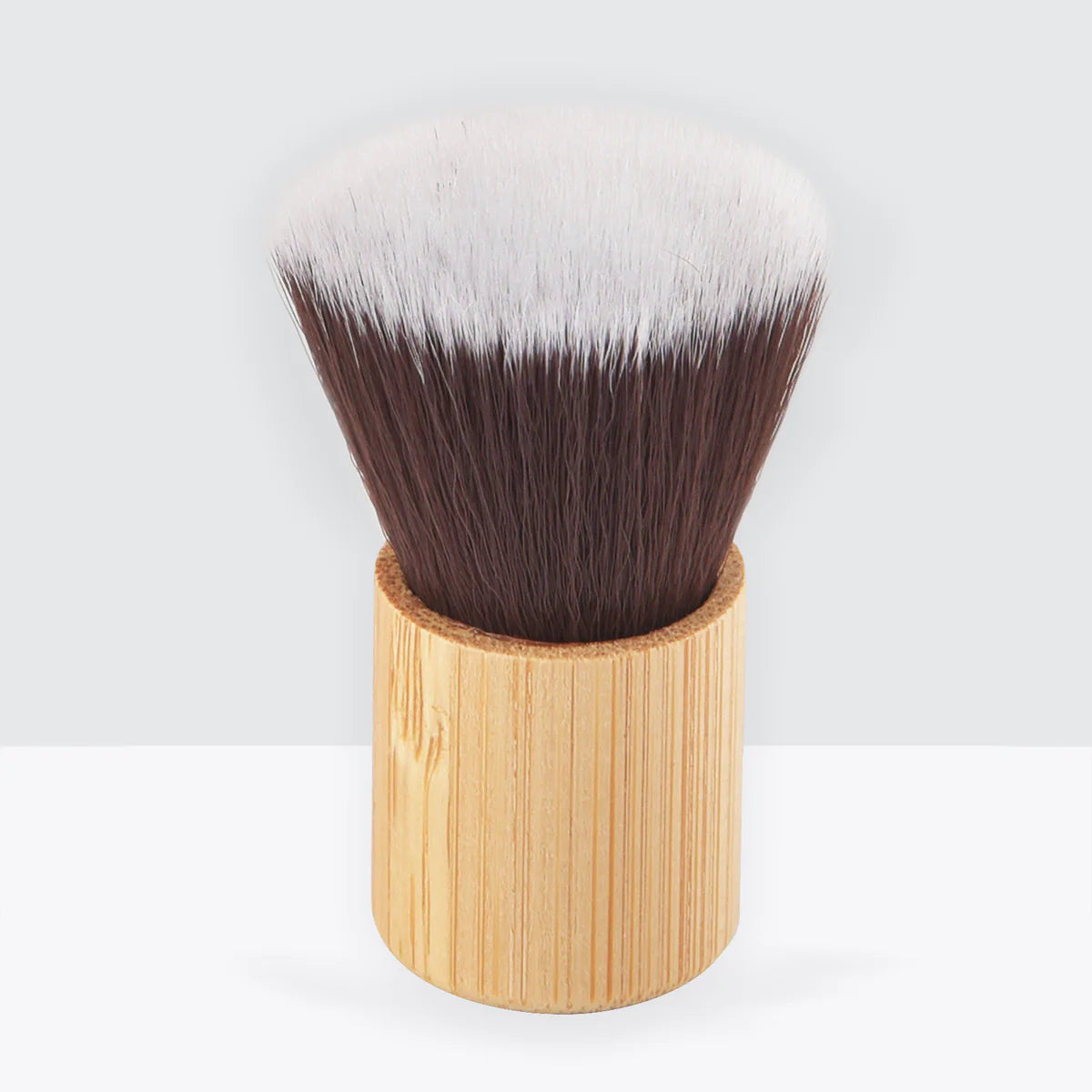 Women's Bamboo Handle Flat Makeup Brush Set – 3 Pcs