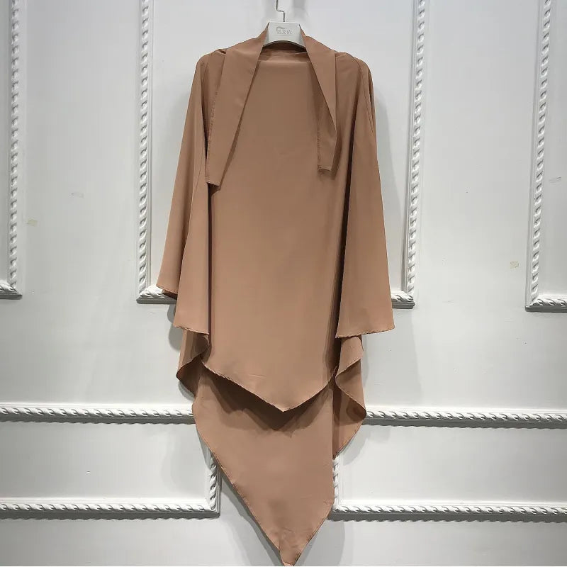 Solid Color Smooth Plate Arabic Shawl – Elegant, Versatile Headscarf for Every Occasion