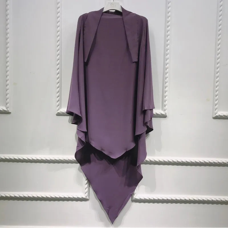 Solid Color Smooth Plate Arabic Shawl – Elegant, Versatile Headscarf for Every Occasion