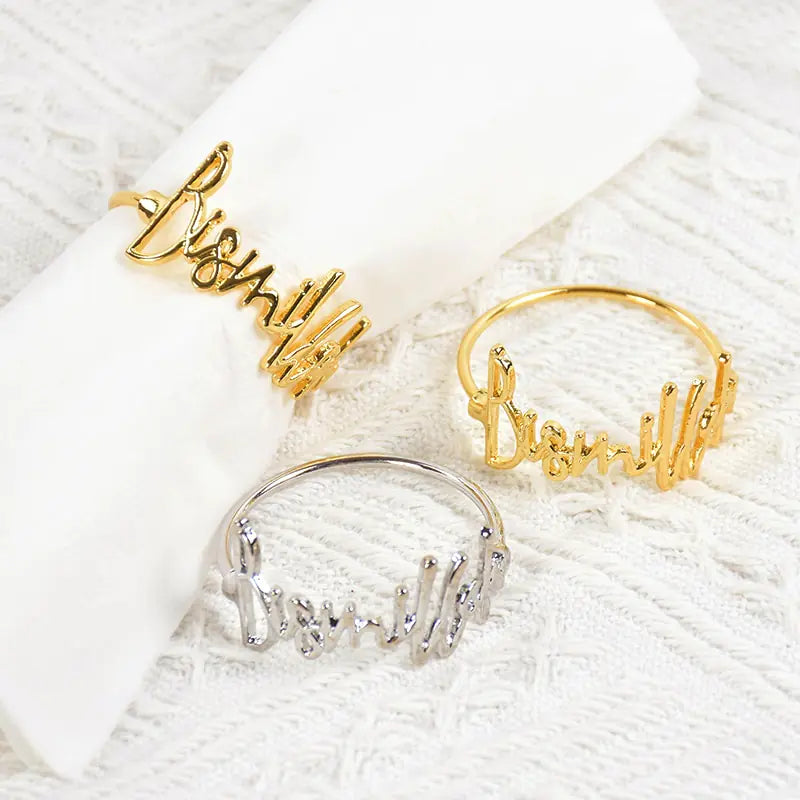 Eid Mubarak Napkin Rings