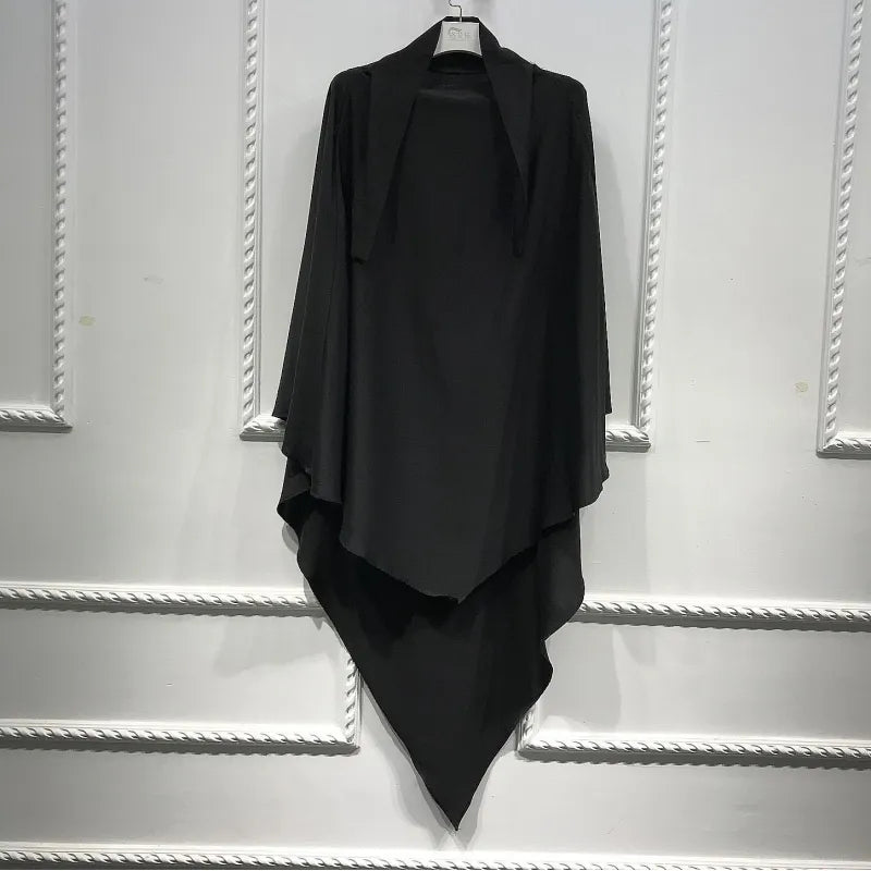 Solid Color Smooth Plate Arabic Shawl – Elegant, Versatile Headscarf for Every Occasion