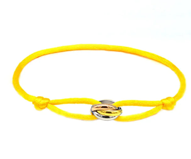 Handwoven Stainless Steel Couple Bracelet Strap