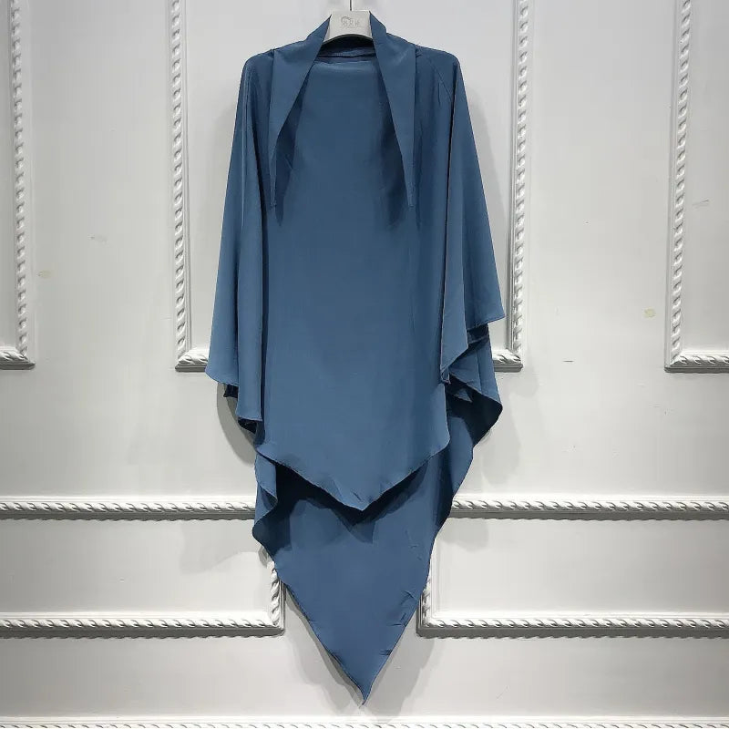 Solid Color Smooth Plate Arabic Shawl – Elegant, Versatile Headscarf for Every Occasion