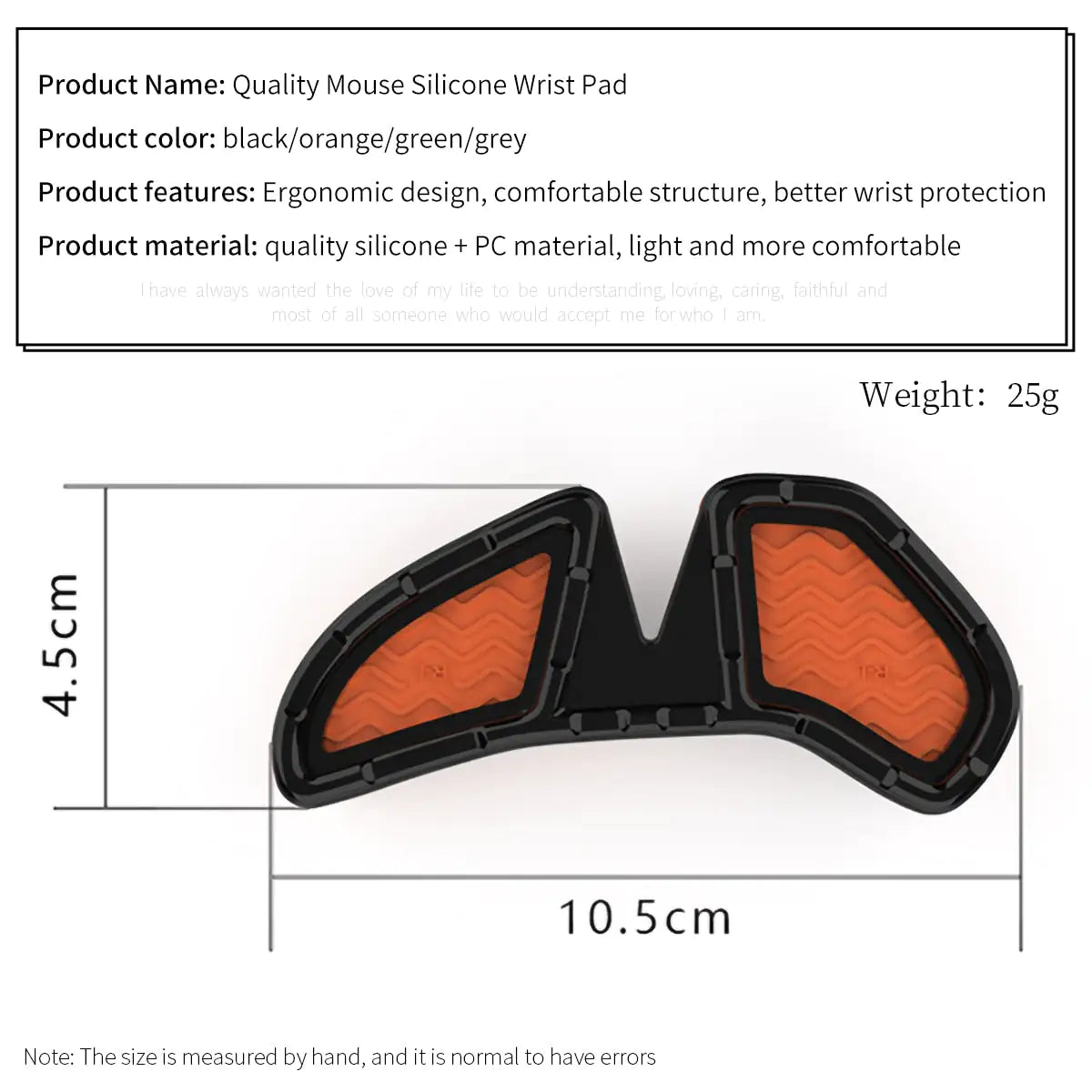 Silicone Mouse Wrist