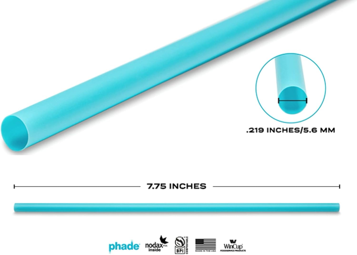Phade Jumbo Straws – Eco-Friendly, Durable, and Compostable