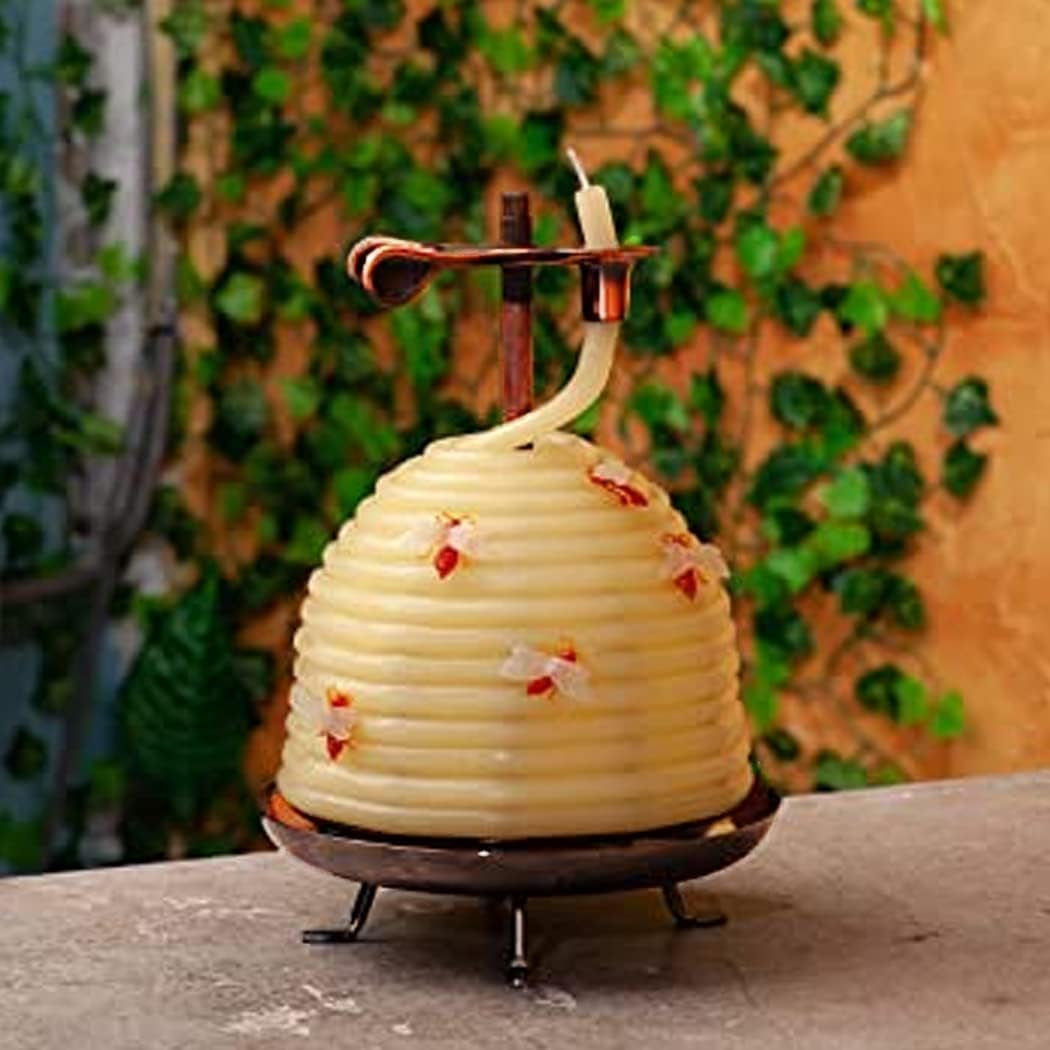 All-Natural Beeswax Candle — Up to 120 Hours of Brilliant, Clean Light